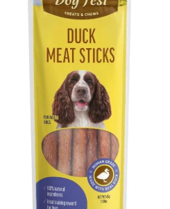 Dog Fest Duck Meat Sticks For Adult Dogs,Dog Treats - 45G (1.59Oz), Brown