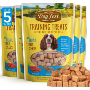 Dog Fest Training Treats Quail & Chia Seeds 90g