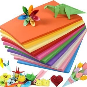 JOINUS A4 Colored Paper 100 Sheets – 80 GSM Double-Sided Craft Paper for Origami, Kids Arts & Crafts, Scrapbooking, DIY Projects, and Professional Printer Use – 10 Bright Assorted Colors, Acid-Free