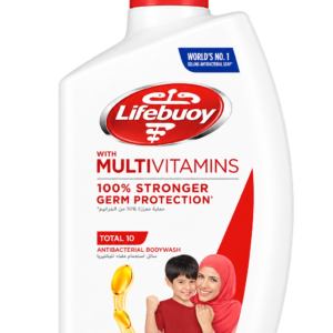 LIFEBUOY Antibacterial Body Wash, Total 10, for 100% stronger germ protection* & hygiene, 500ml