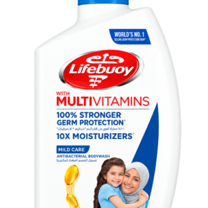 LIFEBUOY Antibacterial Body Wash, Mild Care, 100 percent stronger germ protection and hygiene with 10x Moisturizers, 500ml
