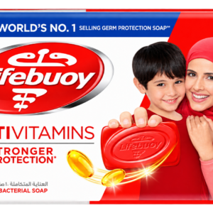 LIFEBUOY Bar Soap, Total 10, for 100 percent Stronger Germ Protection and Hygiene, 125g