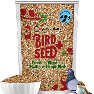 Egardenkart Wild Bird Food 1kg - Economic Bird Seed Mix for All types of Wild Birds | Bird Feed for Dove Pigeon Myna Lark Bulbul Sparrow Hoopoe | Bird Seeds Outdoor (1kgs, Small Seeds)
