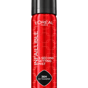 L’Oréal Paris L'Oreal Infallible 3-Second Setting Spray Mist, Microfine Mist for up to 36HR Wear, Clear, 1.76 Fl Oz